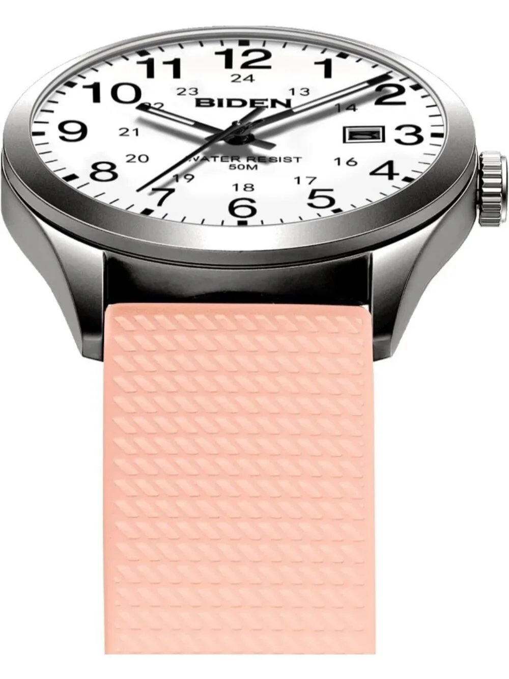 Men Pink White Analog Quartz Unisex Medical Professionals Waterproof Nurse Watch